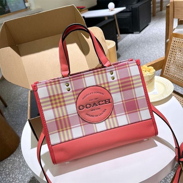 Mulheres Crossbody Bag Designer Bolsa Bolsa De Ombro De Alta Qualidade Homem Mulheres Rosa Listras Padrão Circular Alta Capacidade De Couro Sacos De Compras Carteira 10A Bolsas