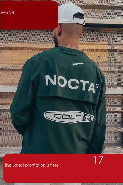 Nocta Mns Hoodis Us Vrsion Nocta Golf Co Brandd Draw Bractabl Hızlı Kurutma Lisur Sports T-Shirt Uzun SLV Tidal Flow 613