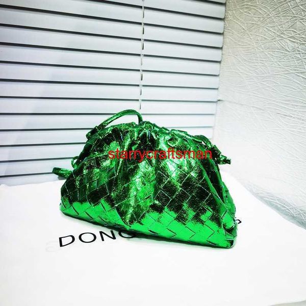 Borse in pelle Cluth Borsa a marsupio Botteg Veneta Baobao Donna 2024 Nuova borsa di tessitura alla moda Borsa per gnocchi in PU piegata unica Borsa per cellulare con viso luminoso Crohave logo HBGJ