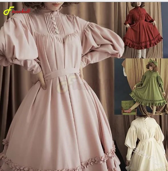 Kleid japanische Mode Steampunk Gothic Lolita Cosplay Kleid weiche süße Kleider Gothic Frauen Prinzessin Kleid Mädchen mittelalterliche Kostüm