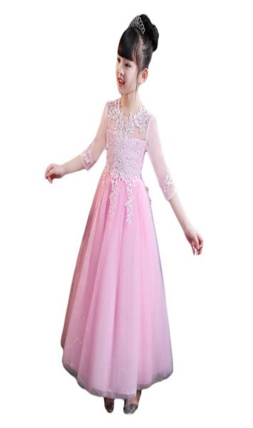 Moda principessa abito ragazze stile estivo bambini039s gonna da sposa costumi di spettacolo per bambini lunghi 280316278423975932