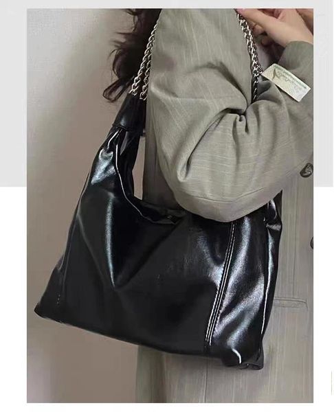 Sacos de noite Bolsa de ombro preta Mulheres Verão Designer Chain Hobo 2024 Branco Limão Verde Cor