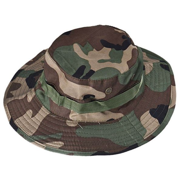 Chapéu balde chapéu boonie pesca ao ar livre boné largo unisex aba caça boné camuflagem sol caminhadas 10 31300e