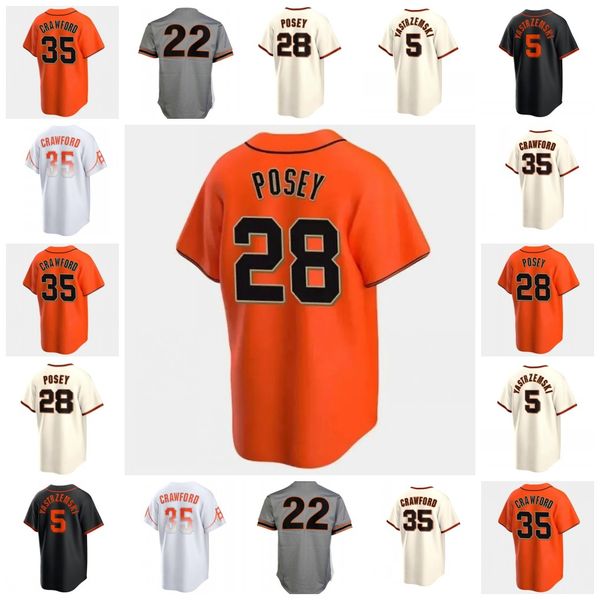 Jung-hoo J. H. Lee Jorge Soler Logan Webb Kyle Harrison Marco Luciano Willie Mays Barry Bonds Will Clark Joey Bart Wade Jr. Yastrzemski Hicks Chapman Baseball-Trikot