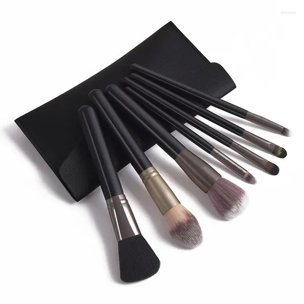 Кисти для макияжа Joact Brush Foundation Black 7 Высококачественный набор инструментов для красоты Новейший супернизкий ценовой взрыв