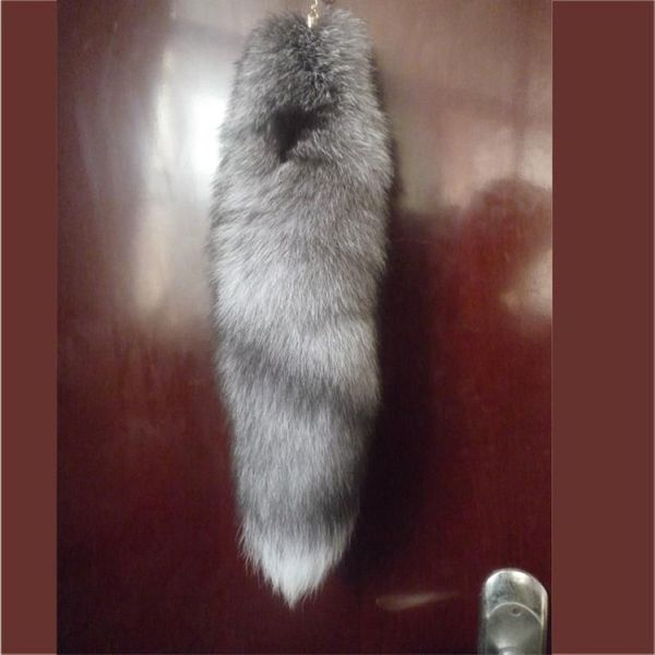 Schlüsselanhänger Big Fur Tail Schlüsselanhänger Frauen Männer Handtasche Zubehör Mädchen Tasche Charm Furry für A83216s