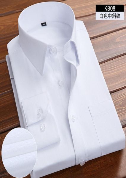 Nuovi arrivi Camicia da uomo per abiti da sposo da sposa Moda manica lunga Business formale Camicia bianca nera rosa per abiti da uomo CX2006294217630