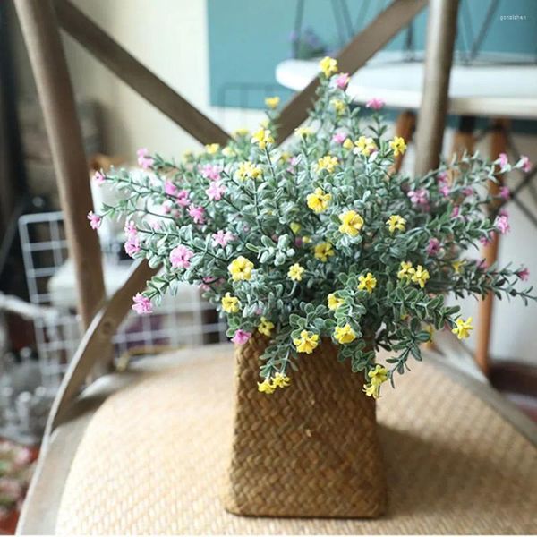 Dekorative Blumen aus Kunststoff, Schleierkraut, Schlafzimmer, gefälschte Pflanze, Heimdekoration, künstlicher Gypsophila-Hochzeitsstrauß