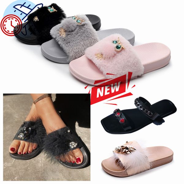 Designer-Slides für Herren und Damen, Sommer-Sandalen, flache Hausschuhe, modische Schuhe, Flip-Flops, kausale Slipper, GAI-Schuhe mit niedrigem Absatz, Buchstaben-Sandalen, Slipper-Schuhe