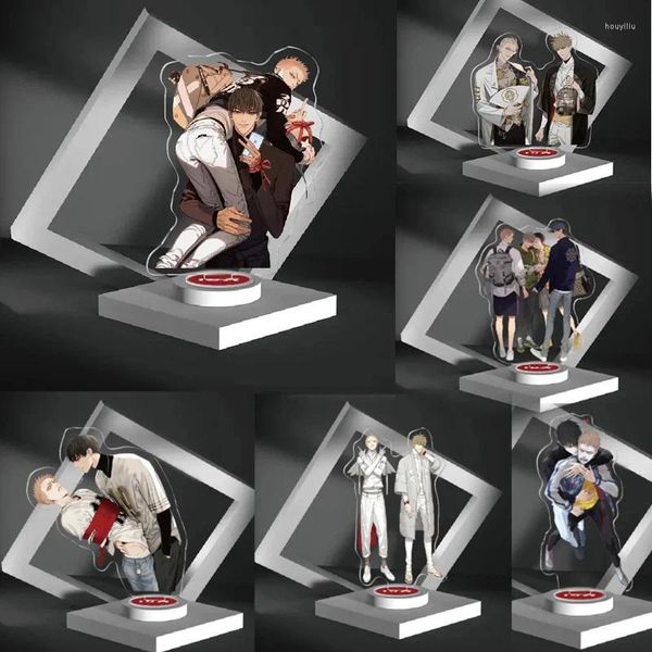 Chaveiros Antigo Xian 19 Dias Personagem Stand Modelo Placa Brinquedo Decoração de Desktop BL Anime Hetian Jian Yi Guanshan Standee Figuras Boneca Fan Presente