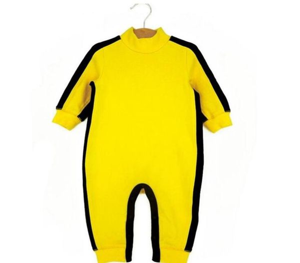 Pagliaccetti del bambino Ragazzi Vestiti Neonati Ragazzi Bruce Lee Kung Fu Pagliaccetto Tuta Outfit abbigliamento infantile panno di cotone ragazzo 4M24M2544961