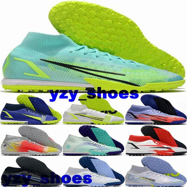 Mercurial Super fly 8 Elite TF Tacchetti da calcio Taglia 12 Scarpe da calcio Scarpe da calcio botas de futbol CR7 Scarpe da ginnastica Us 12 Indoor Turf Eur 46 Us12 Scarpe da calcio da uomo Orange Kid