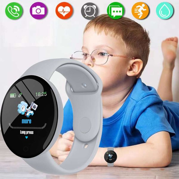 Crianças relógio digital inteligente crianças relógios para meninas meninos esporte pulseira criança fiess rastreador smartwatch à prova dwaterproof água