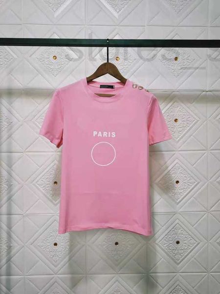 23 Farben Frau T-Shirt Mode Top Mann Münze Briefdruck mit Button Up Damen T-Shirt Weiße Baumwolle Kurzarm Sommer Streetwear T-Shirts Schwarz Hip Hop Casual XKCU