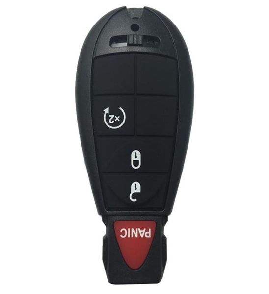 4 pulsanti Keyless Entry Uncut Sostituzione telecomando Start Control Trasmettitore per auto Portachiavi per Fobik8775853