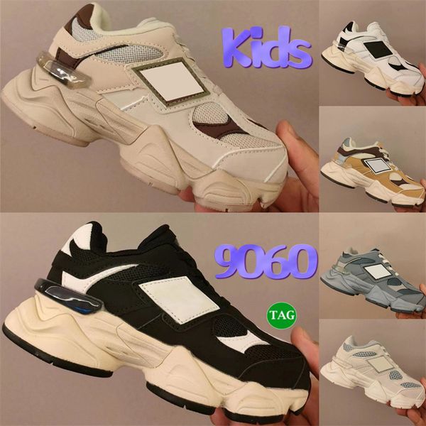 Nuove scarpe da corsa basse per bambini anni '60 ragazzo 9060 sneaker da ragazza scarpe da ginnastica basse bianco nero rosa blu verde scarpe da ginnastica firmate ragazzi scarpe da ginnastica sportive ragazze scarpe per bambini EUR 36-37