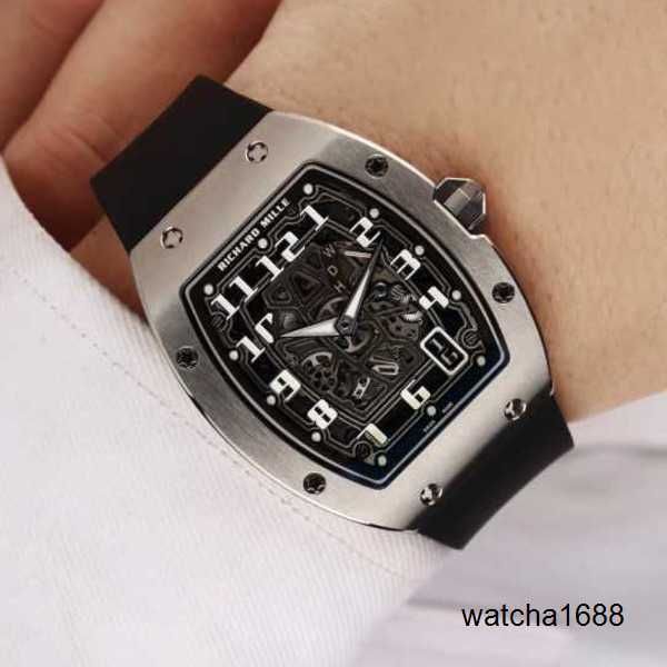 Relógio de marca Grestest Relógios de pulso RM Relógio de pulso Rm67-01 Extra Flat Titanium Metal