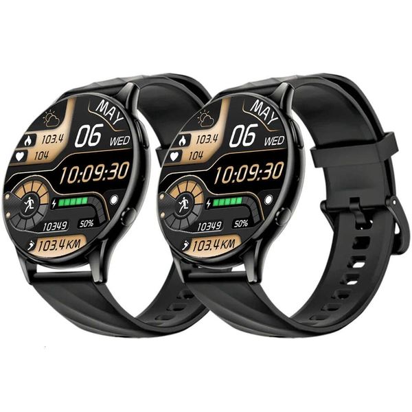 Relógio inteligente KUMI GW5 NFC 5.2 IP68 com monitor de frequência cardíaca, pressão arterial e oxigênio para mais de 100 esportes