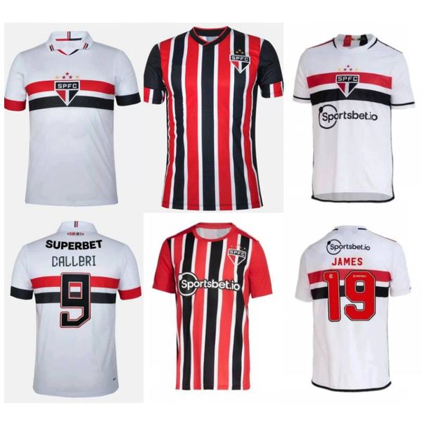 2024/25 Sao Paulo FC Maglie da calcio 2025 JAMES GALOPPO RAFINHA PATO LUCIANO Camicie Uomo CALLERI LUCAS ARBOLEDA DAVID PABLO MAIA Uniformi da calcio Kit per bambini