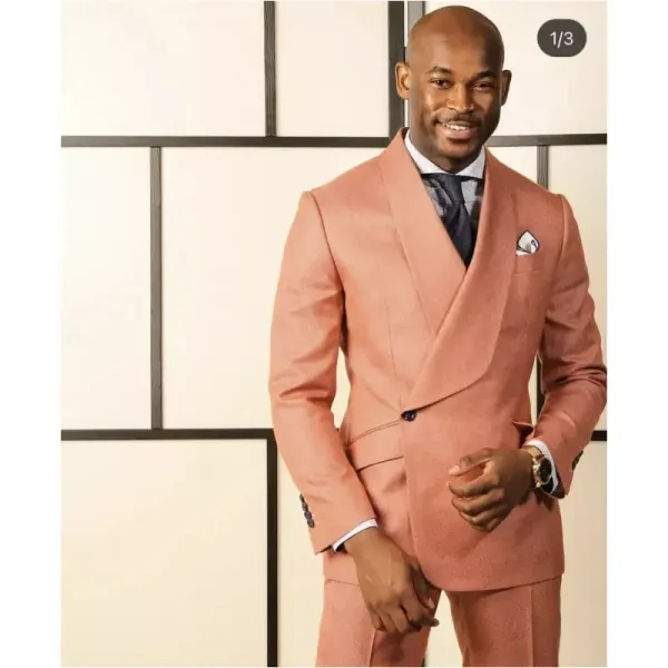 Ternos rosa masculino terno casaco festa wear blazer calças formal mais recente sob medida roupas de casamento traje homme 2 pçs jaqueta calças xs6xl