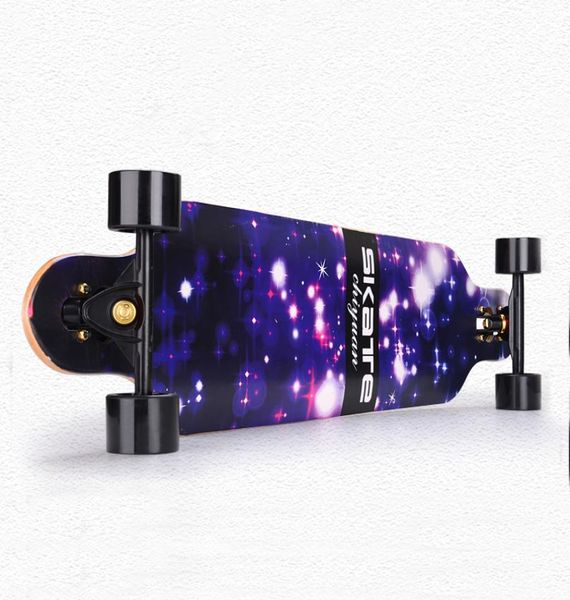 CHI YUAN 41 Polegada Profissional Longboard Maple Cruiser Board Skate Skate Completo Galaxy6868713