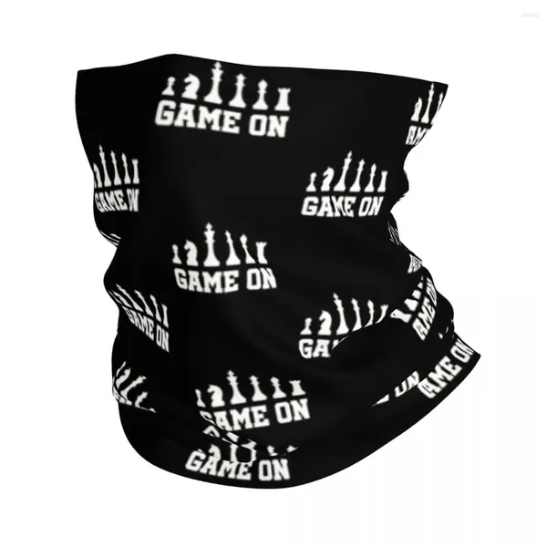 Bandanas jogadores de xadrez inverno bandana pescoço mais quente das mulheres dos homens caminhadas correndo tubo cachecol jogo de tabuleiro rosto bandana gaiter