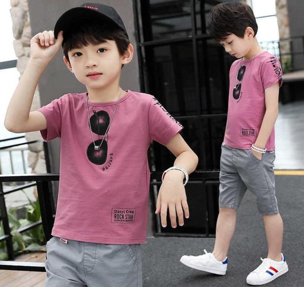 Teen Jungen Kleidung Sets Sommer Jungen Kleidung Casual Outfit Kinder Trainingsanzug Für Jungen Sport Anzug Kinder Kleidung 6 8 9 10 12 jahr X02008970