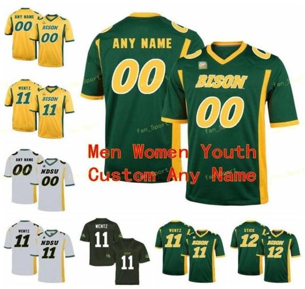 Maglie universitarie NDSU Bison 5 Trey Lance 55 Mercadel 8 Bruce Anderson 81 Babicz 82 Ellefson 87 Gindorff Calcio personalizzato cucito3881818