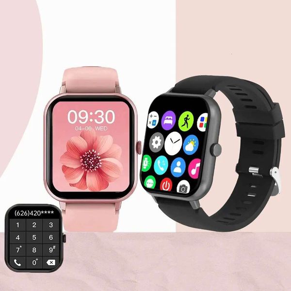 Neue Smartwatch für Damen und Herren, Full-Touch-Herzfrequenz- und Blutdrucküberwachung, Musiksteuerung, Multi-Übungs-Smartwatch