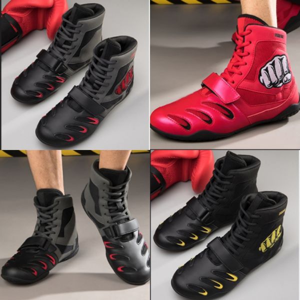 Scarpe da boxe professionali da uomo Sneakers da esterno leggere Wrestling antiscivolo