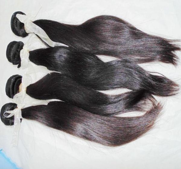 3 pacotes de comprimentos mistos SOMENTE 8A cabelo virgem filipino natural sedoso reto tecer pacotes negócios de longo prazo para sempre24879565354471