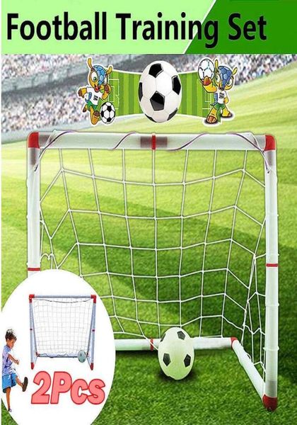 1 pz 126x45x71 cm Bambini Mini Porta di Calcio Porta Rete Palla Pompa di Calcio Porta All'aperto ABS Sport Match Training Toy3325055