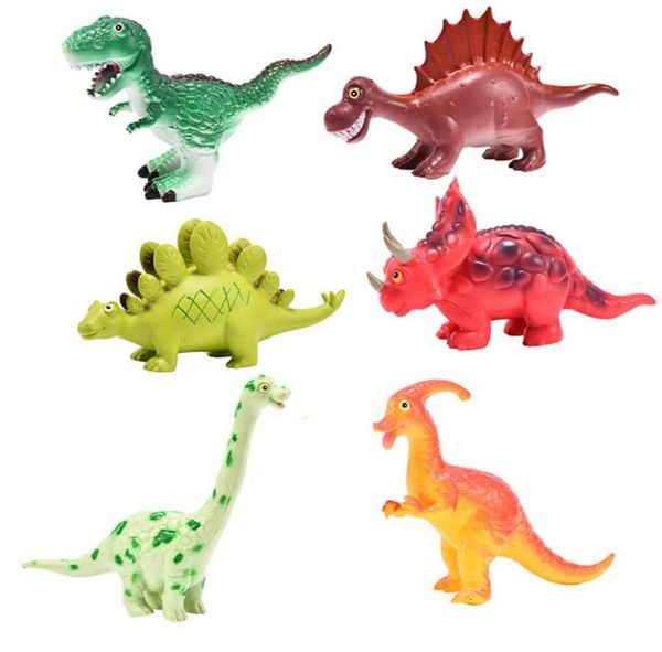 Фигурки динозавров, мягкие на ощупь игрушки, детские игрушки для ванной, спинозавр, тираннозавр, брахиозавр, 912 дюймов, 6728679