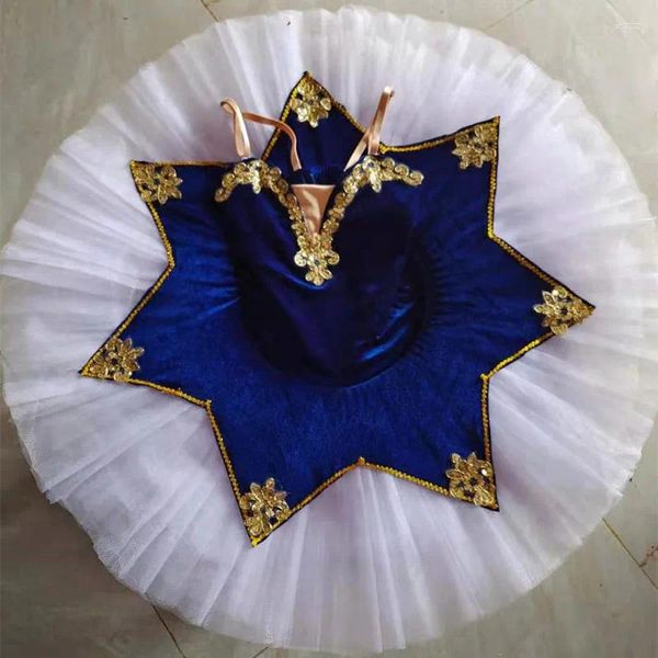 Stage Wear Balletto TUTU Gonna Little Swan Dance Performance Costume Girl Lake Fluffy Garza Dress