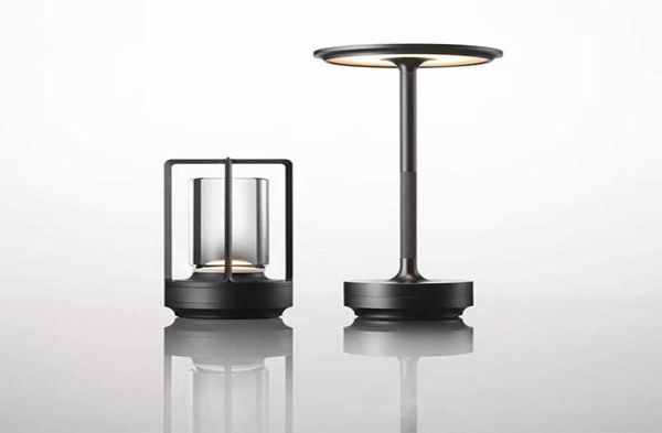 Candeeiros de mesa restaurante sem fio recarregável lâmpada de mesa alumínio led metal mesa quarto cabeceira noite bar el decorativo t2212128240560