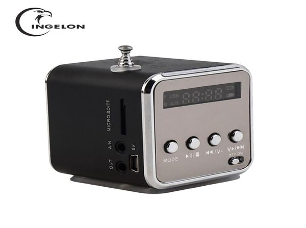 Rádio FM portátil com receptor Micro SD/USB/TF Bluetooth MP3 Music Player LINHA embutida em interface de áudio Alto-falante LCD Stere8646667