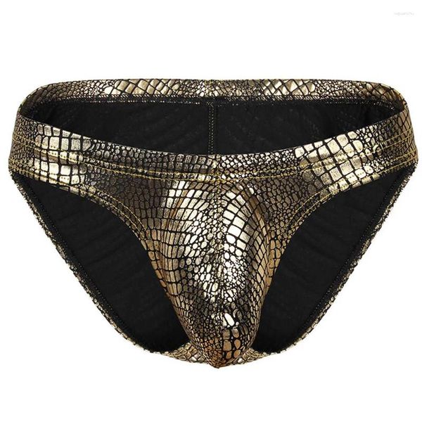 Underpants serpentina em forma de u roupa interior homens cintura baixa legal u convexo pênis grande bolsa design boxer ropa interior hombre