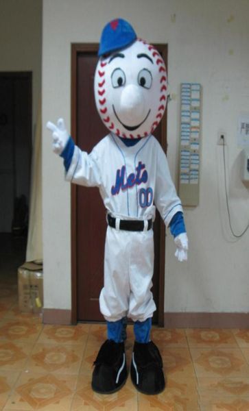 2018 Costume da Mr. Met per adulti di alta qualità.Costume da mascotte Mr. Met per adulti da indossare7614155