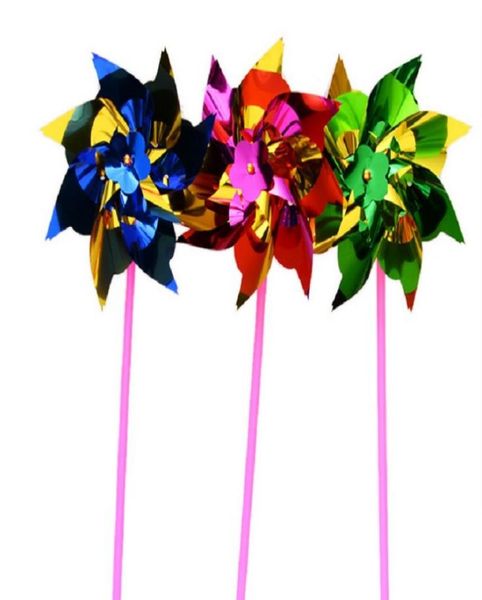 Conjunto de cata-ventos em cores sortidas, brinquedo divertido de carnaval e lembrança de festa, ideia incrível de presente para meninos e meninas de 3 anos, cor aleatória 6320351