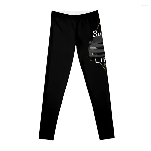 Calças ativas Subie Life Black Leggings Legings para Fitness Gym Wear Esportes Tênis Cintura Alta Mulheres