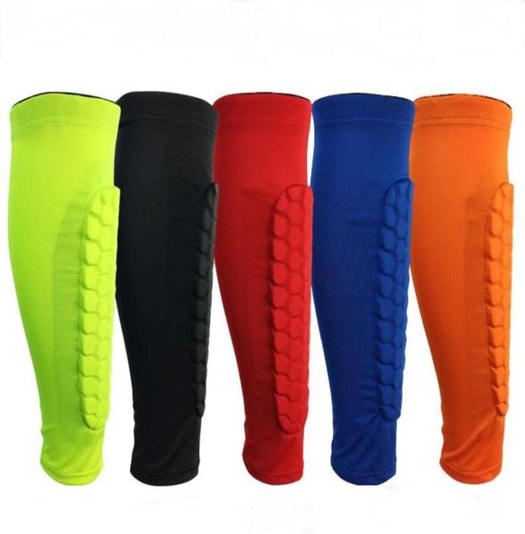 Protezione sportiva per polpacci a nido d'ape Manica per gambe MXL Protezione sportiva per gambe 5 colori Basket Calcio Parastinchi AntiCrash Leg Suppor8001531