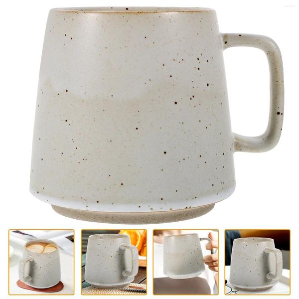 Set di stoviglie Bicchieri da tè Tazza in ceramica Tazza da casa smaltata Caffè bianco Decorativo Acqua per feste Ufficio