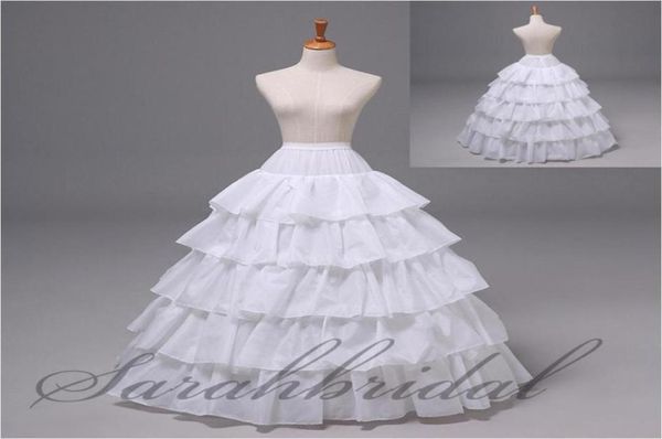 Em estoque barato 5 camadas 4 hoop anágua para casamento vestido de noite crinoline vestido de baile saia deslizamento nupcial underskirt imagem real acces9973504