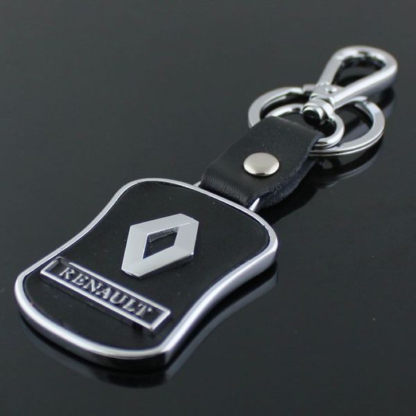 5 Stück / Menge Neuer Renault-Auto-Logo-Schlüsselanhänger Metall-Schlüsselanhänger 3D-Werbeschmuckstück Autozubehör Schlüsselanhänger199I