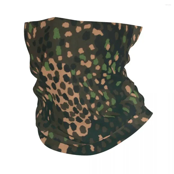 Bandanas Erbsenmuster Pea Dot Alemão Camo Bandana Inverno Pescoço Envoltório Rosto Lenço Para Caminhadas Exército Militar Camuflagem Gaiter Headband