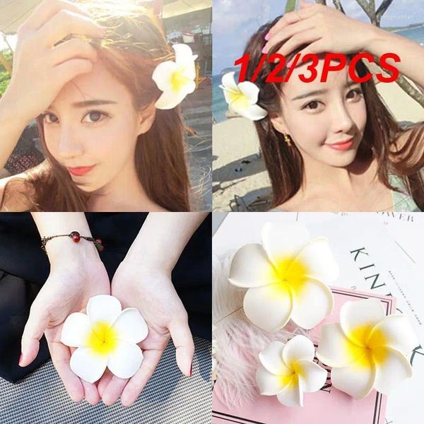 Dekoratif Çiçekler 1/2/3pcs Plumeria Hawaiian Köpük Frangipani Yapay Headdress Çiçek Ev Bahçesi Yumurta Düğün Dekorasyon Partisi