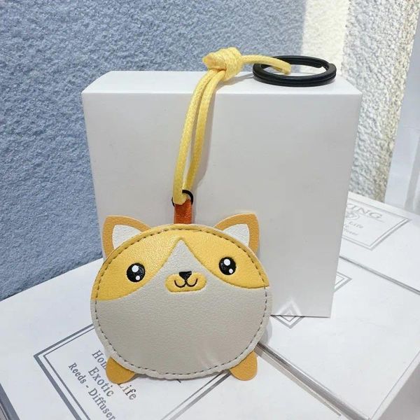 Portachiavi Portachiavi animale Personalità creativa Cane Maiale Ciondolo Borsa Pelle PU Carino Coppia Regalo Kawaii Chiave Appesa Gioielli