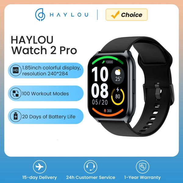 HAYLOU 2 Pro (LS02 Pro) Smart Watch Display HD da 1,85 '' Spo2 Cardiofrequenzimetro 100 Modalità di allenamento Smartwatch per Uomo Donna