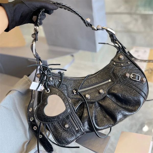 La nuova borsa da moto LE CAGOLE mezza luna crossbody da esterno Designer di lusso borse borse pochette borse a mano ragazza donna classica uomo Borse a tracolla pochette vintage