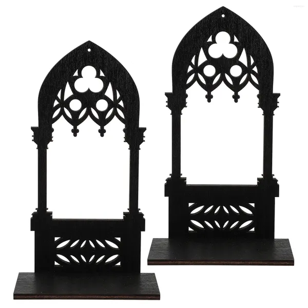 Portacandele Stand Decorazioni per applique da parete Supporti vintage per candele a colonna Supporto portatile Centrotavola in legno Base Ornamento